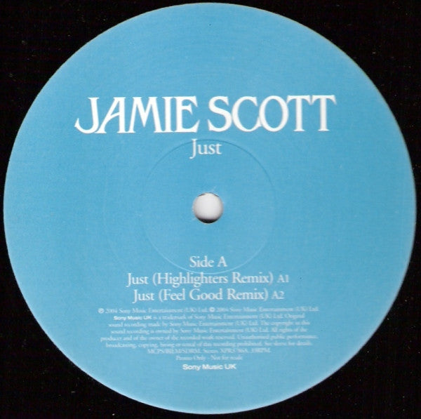 Jamie Scott : Just (12", Promo)