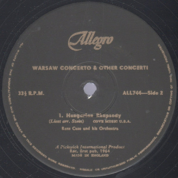 Russ Case And His Orchestra : Warsaw Concerto And Other Classical Favourites (LP)