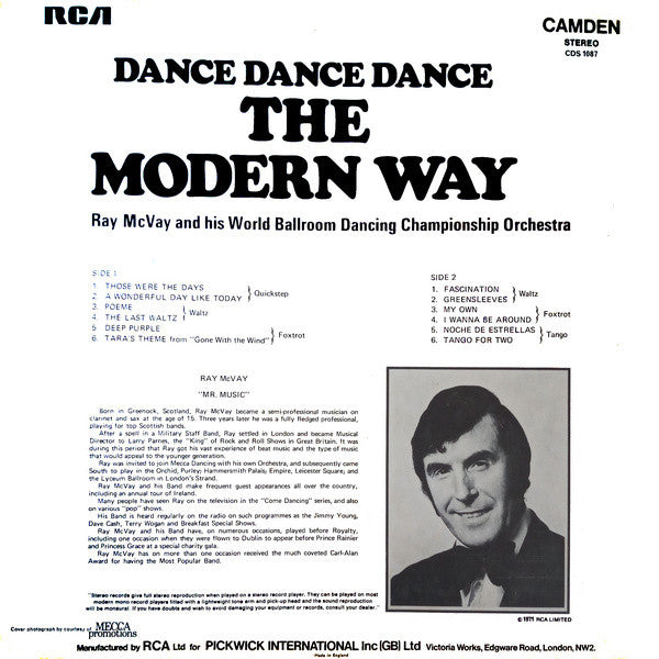 Ray McVay & His Orchestra : Dance Dance Dance The Modern Way (LP)