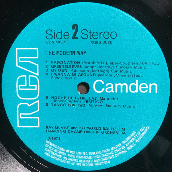 Ray McVay & His Orchestra : Dance Dance Dance The Modern Way (LP)