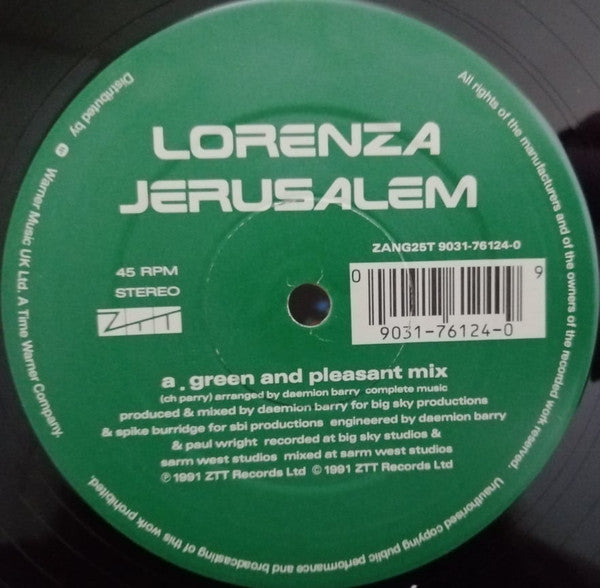 Lorenza : Jerusalem (12")