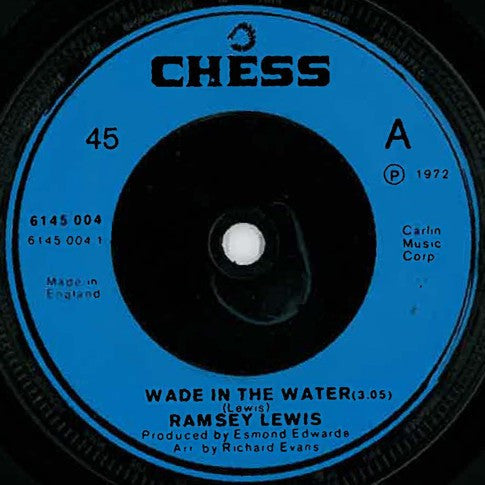 Ramsey Lewis : Wade In The Water (7", Single, RE, Blu)