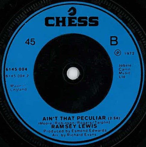 Ramsey Lewis : Wade In The Water (7", Single, RE, Blu)