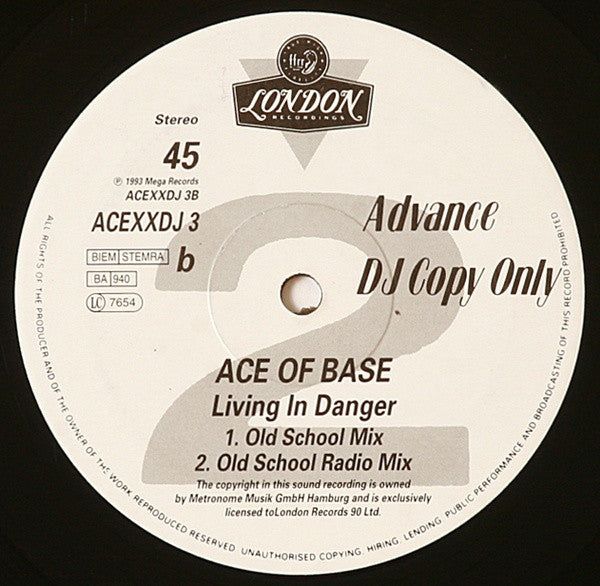 Ace Of Base : Living In Danger (12", Promo)