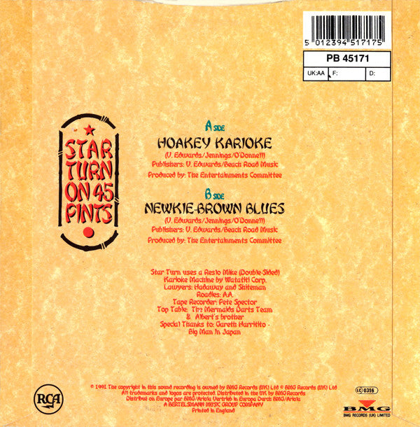 Star Turn On 45 Pints : Hoakey Karioke (7", Single)