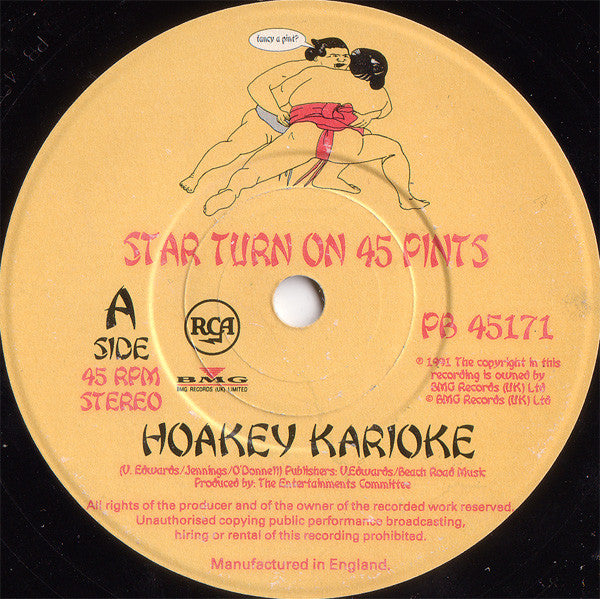 Star Turn On 45 Pints : Hoakey Karioke (7", Single)