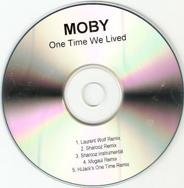 Moby : One Time We Lived (CDr, Promo)