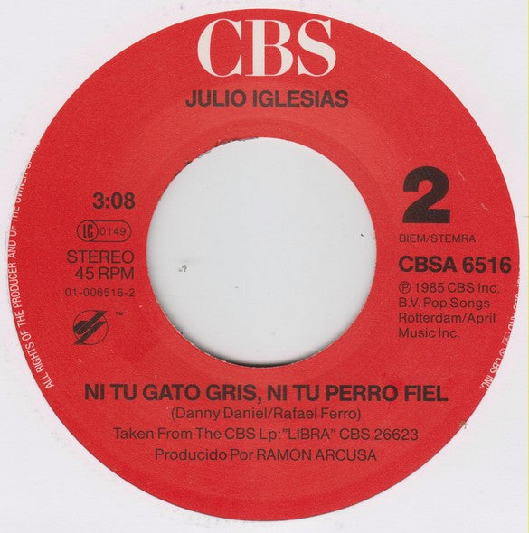 Julio Iglesias : I've Got You Under My Skin (7", Single)