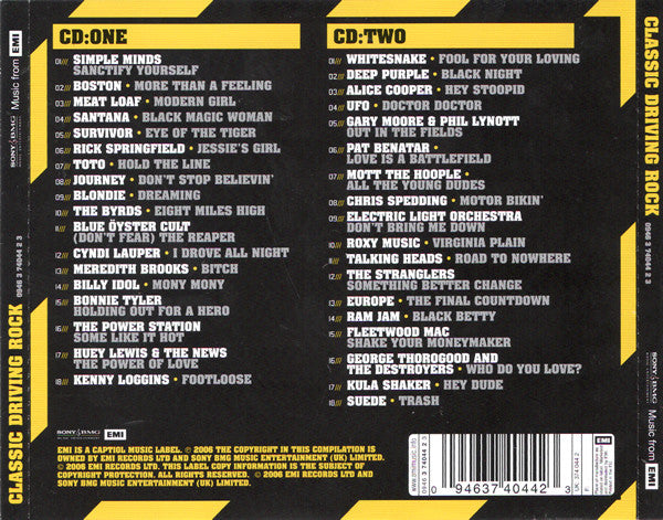 Various : Classic Driving Rock (2xCD, Comp)