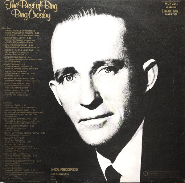 Bing Crosby : The Best Of Bing (LP, Comp, RM)
