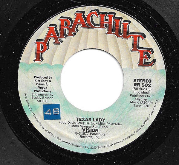 Vision (97) : Whatcha Doin' With Your Love Tonight  (7", Single)