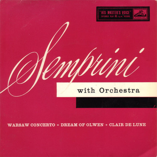 Alberto Semprini e la sua Orchestra : Warsaw Concerto (7", EP)