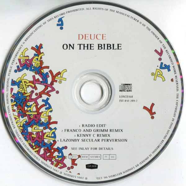 Deuce : On The Bible (CD, Single)