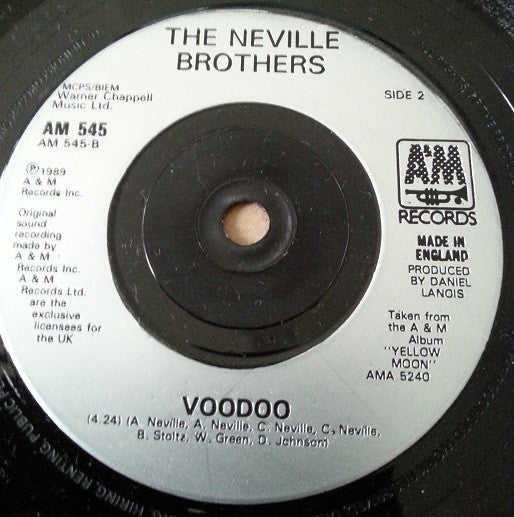 The Neville Brothers : With God On Our Side (7", Single, Inj)