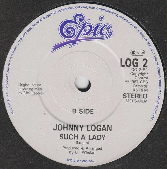 Johnny Logan : I'm Not In Love (7", Single)