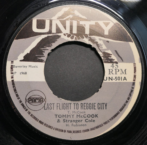 Tommy McCook & Stranger Cole : Last Flight To Reggae City (7", Single)