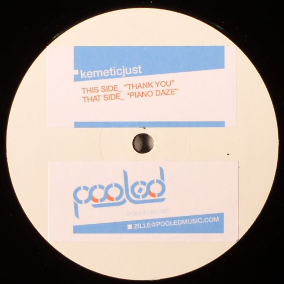 Kemetic Just : Thank You / Piano Daze (12", W/Lbl)