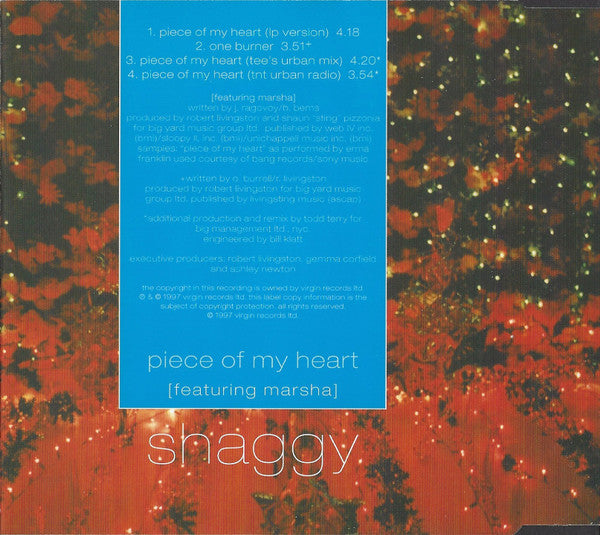 Shaggy featuring Marsha (3) : Piece Of My Heart (CD, Maxi)