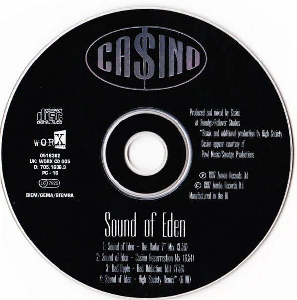 Ca$ino : Sound Of Eden (CD, Single)