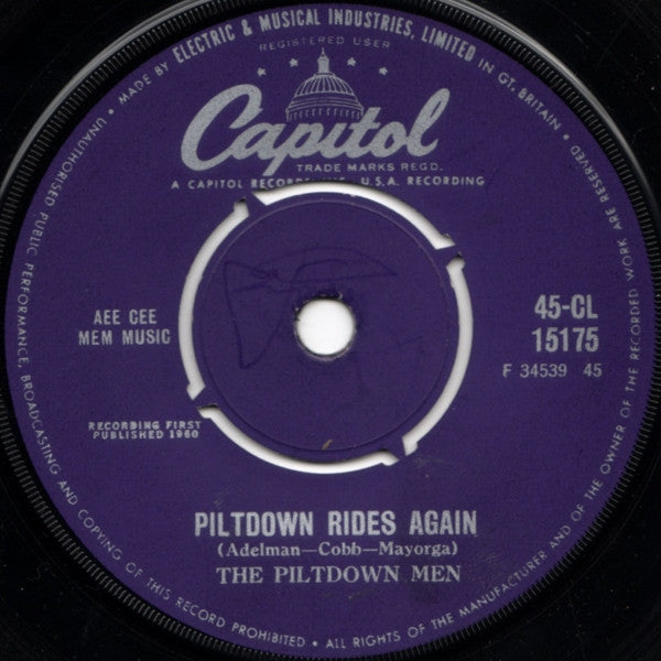 The Piltdown Men : Piltdown Rides Again (7", Single)