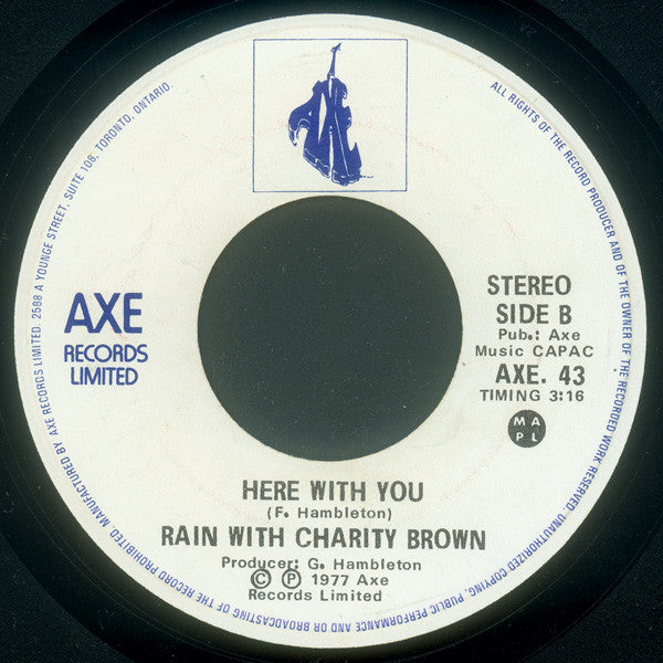 Rain (25) With Charity Brown : Out Of My Mind (7")