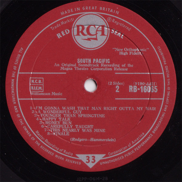 Rodgers & Hammerstein : South Pacific (LP, Mono, Gat)