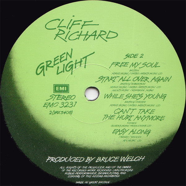 Cliff Richard : Green Light (LP, Album)