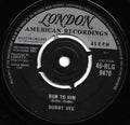 Bobby Vee : Run To Him / Walkin' With My Angel (7", Single)
