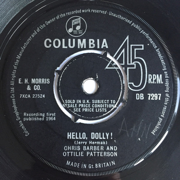 Chris Barber And Ottilie Patterson : Hello, Dolly! / I Shall Not Be Moved (7")