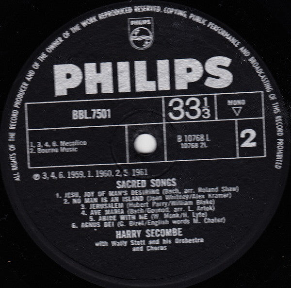 Harry Secombe : Sacred Songs (LP)