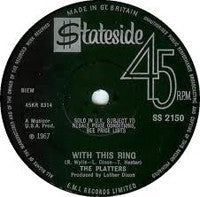 The Platters : With This Ring (7", Single, M/Print, RE, Sol)