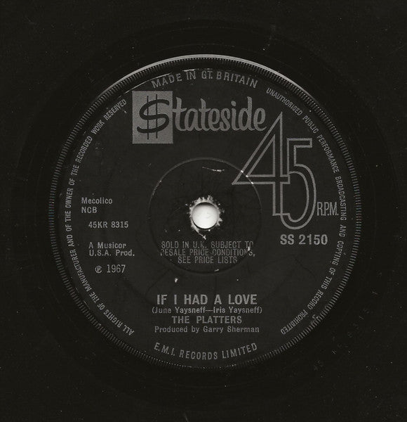 The Platters : With This Ring (7", Single, M/Print, RE, Sol)