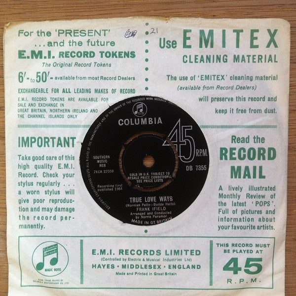 Frank Ifield : Summer Is Over (7", Single)