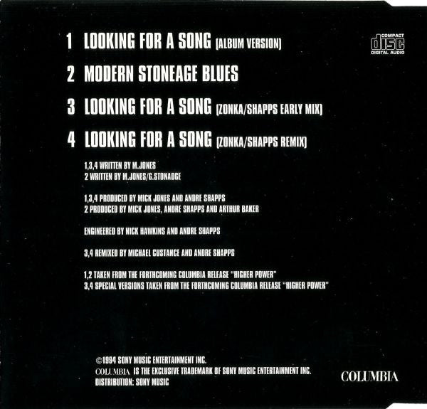 Big Audio : Looking For A Song (CD, Single)
