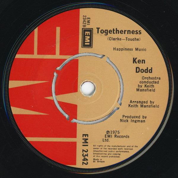 Ken Dodd : Think Of Me (Wherever You Are) (7", Single)