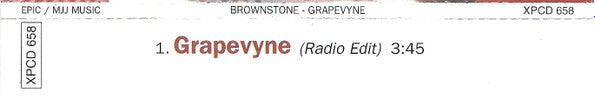 Brownstone : Grapevyne (CD, Single, Promo)