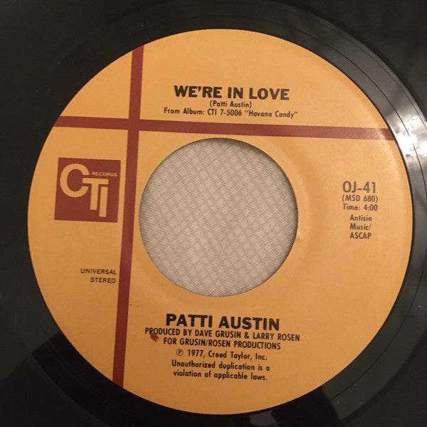 Patti Austin : Golden Oldies / We're In Love (7", Single)