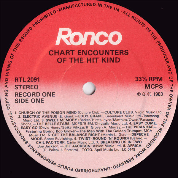Various : Chart Encounters Of The Hit Kind - Part One (LP, Comp)