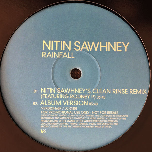 Nitin Sawhney : Rainfall (12", Promo)