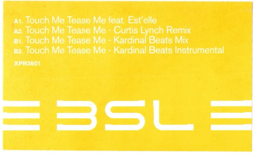 3SL : Touch Me Tease Me (12", W/Lbl)