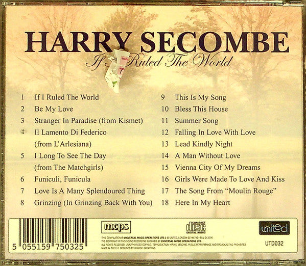 Harry Secombe (2) : If I Ruled The World  (CD, Album)