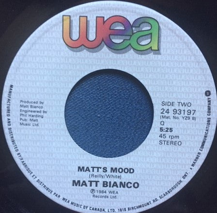 Matt Bianco : Whose Side Are You On... (7")