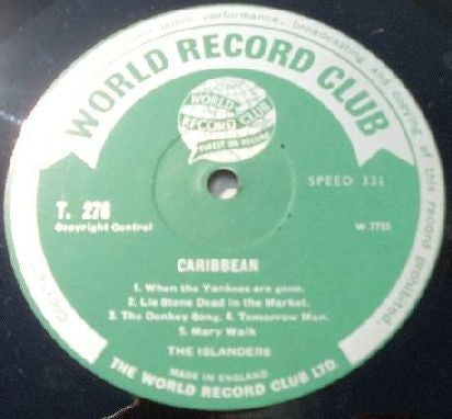 The Islanders (6) Featuring Harry Belafonte : Caribbean! (LP, Mono, Club)
