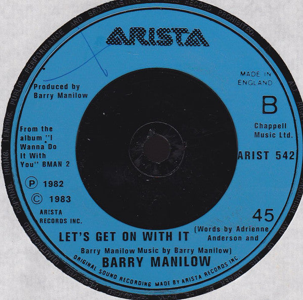Barry Manilow : You're Lookin' Hot Tonight (7", Single)