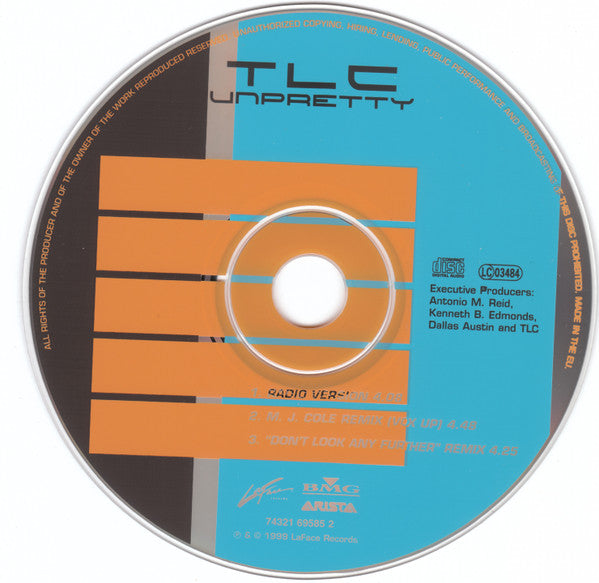 TLC : Unpretty (CD, Single, CD2)