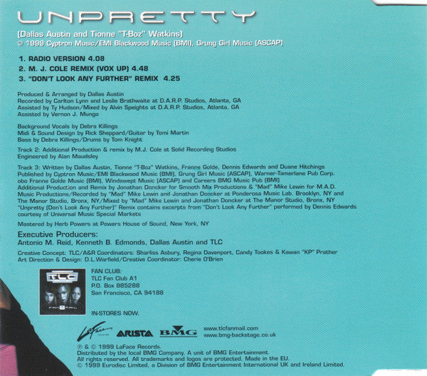 TLC : Unpretty (CD, Single, CD2)
