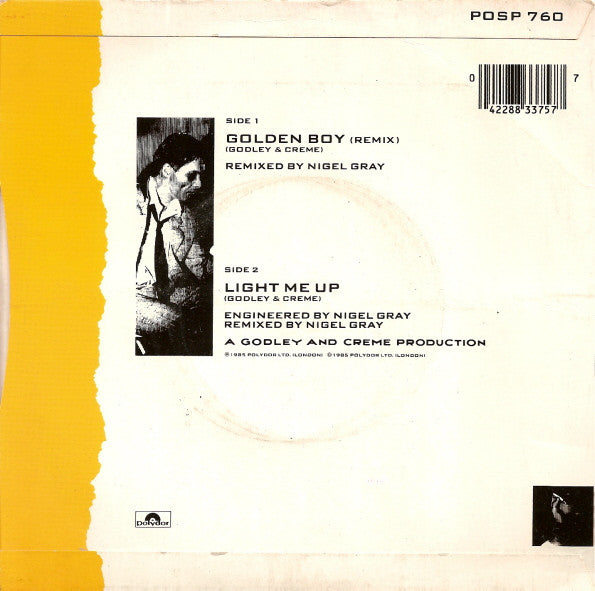 Godley & Creme : Golden Boy (Remix) (7", Single)