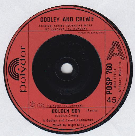 Godley & Creme : Golden Boy (Remix) (7", Single)