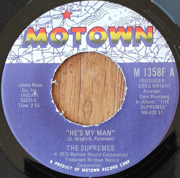 The Supremes : He's My Man (7", Single)