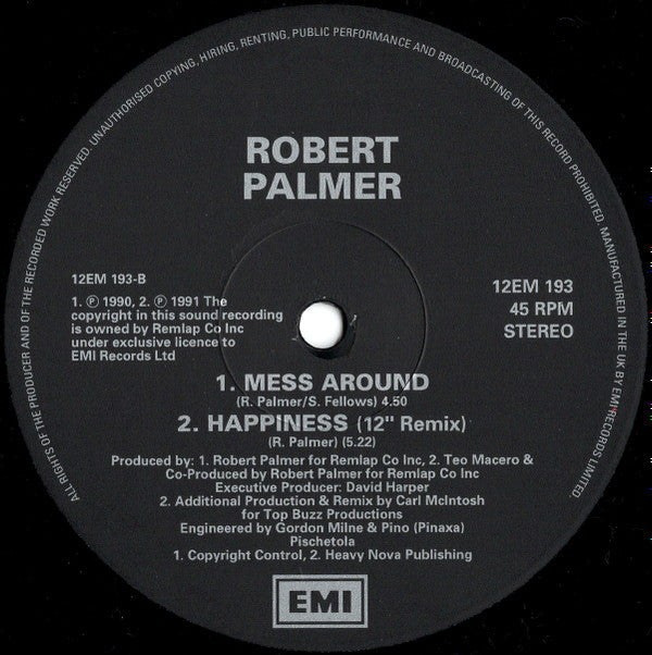 Robert Palmer : Dreams To Remember (12")